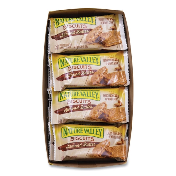 Nature Valley Biscuits, Almond Butter, 1.35 oz Pouch, 16PK OFXSN47879 - main